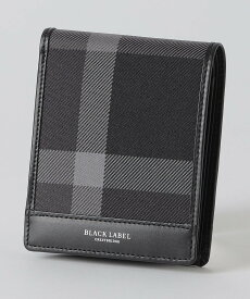 【SALE／26%OFF】BLACK LABEL CRESTBRIDGE トーナルクレストブリッジチェックコインウォレット ブルーレーベル / ブラックレーベル・クレストブリッジ 財布・ポーチ・ケース コインケース・小銭入れ・札入れ ブラック【送料無料】