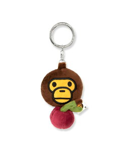 A BATHING APE BABY MILO CHERRY PLUSH DOLL TAPE MEASURE KEYCHAIN �A �x�C�V���O �G�C�v �t�@�b�V�����G�� �`���[���E�L�[�`�F�[�� �u���E���y���������z