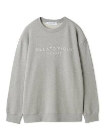 gelato pique 【ONLINE限定】【HOMME】コットン裏毛プルオーバー ジェラートピケ トップス カットソー・Tシャツ ネイビー グレー【送料無料】