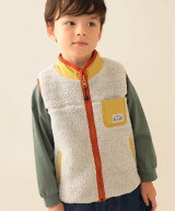 【SALE／30%OFF】BEAMS mini ボアキルト リバーシブル ベスト (90~140cm) 25AW 秋冬 ビームス ミニ トッ…