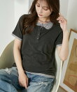 レイヤード風 ヘンリーネック Tシャツ 限定展開
