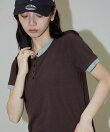 レイヤード風 ヘンリーネック Tシャツ 限定展開