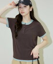 レイヤード風 ヘンリーネック Tシャツ 限定展開
