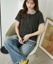 レイヤード風 ヘンリーネック Tシャツ 限定展開