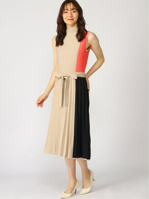 Lanvin En Bleu バイカラーニットワンピース Rakuten Fashion 楽天ファッション 旧楽天ブランドアベニュー Cn3646