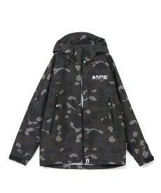 A BATHING APE GORE-TEX COLOR CAMO SHELL JACKET ア ベイシング エイプ ジャケット・アウター ブルゾン・ジャンパー ブラック【送料無料】