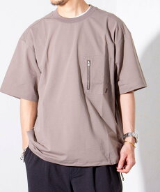 【SALE／20%OFF】GLOSTER 【GLOSTER/グロスター】エアメッシュ クルーネックTシャツ 軽量/防シワ フレディ アンド グロスター トップス カットソー・Tシャツ ネイビー ブラウン グレー【送料無料】