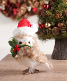 【SALE／30%OFF】studio CLIP フクロウサンタオブジェ M[CHRISTMAS 2024] スタディオクリップ インテリア・生活雑貨 その他のインテリア・生活雑貨 ホワイト