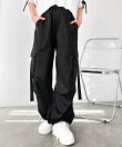 《FIRSTMOODコラボ》サイドリボンナイロンカーゴパンツ