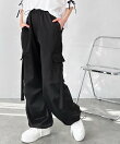 《FIRSTMOODコラボ》サイドリボンナイロンカーゴパンツ