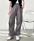《FIRSTMOODコラボ》サイドリボンナイロンカーゴパンツ