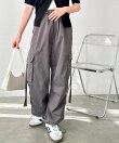 《FIRSTMOODコラボ》サイドリボンナイロンカーゴパンツ
