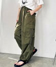 《FIRSTMOODコラボ》サイドリボンナイロンカーゴパンツ