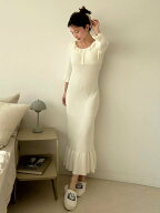 SNIDEL HOME ニットフリルワンピース スナイデルホーム ワンピース・ドレス その他のワンピース・ドレス…