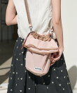 別注 マルチWAY メッシュ フリル巾着ショルダーバッグ