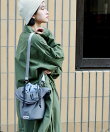 別注 マルチWAY メッシュ フリル巾着ショルダーバッグ