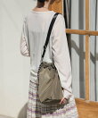 別注 マルチWAY メッシュ フリル巾着ショルダーバッグ