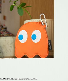 coen 【PAC-MAN(パックマン)別注】GHOSTパース コーエン 財布・ポーチ・ケース コインケース・小銭入れ・札入れ オレンジ レッド ピンク