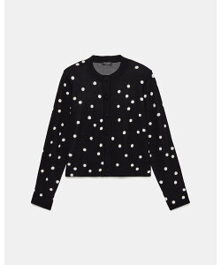 kate spade new york �y�����z�G���`�����e�b�h �h�b�g �l�� �J�[�f�B�K�� �P�C�g�X�y�[�h�j���[���[�N �g�b�v�X �J�[�f�B�K�� �u���b�N�y���������z