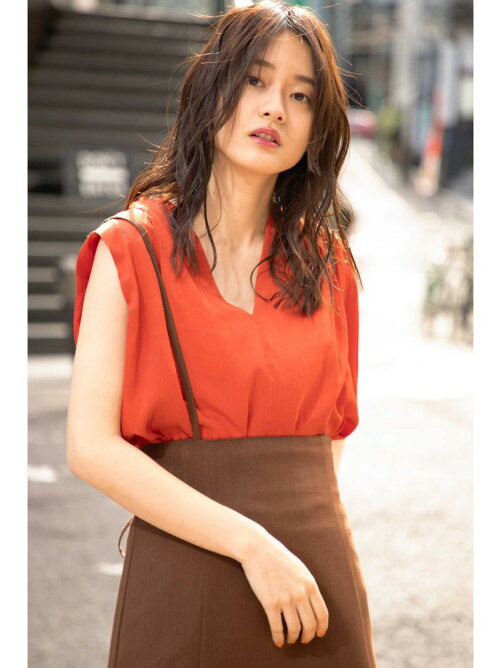 Rose Bud Vネックノースリーブブラウス Rakuten Fashion 楽天ファッション 旧楽天ブランドアベニュー Am1647