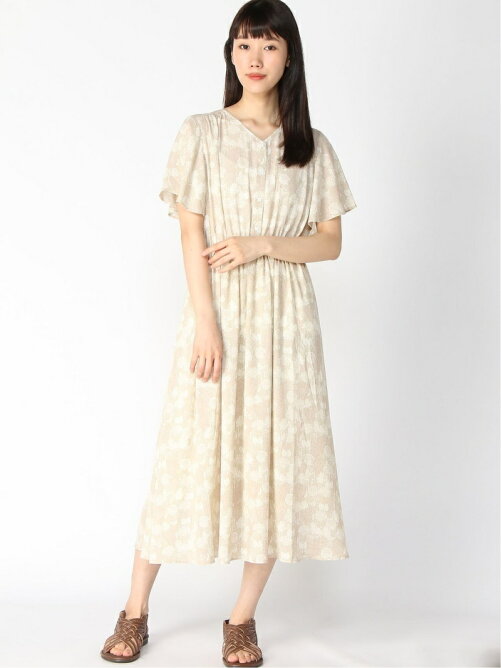 Te Chichi Techichi Terrasse 日比谷花壇コラボ フレアスリーブワンピース Rakuten Fashion 楽天ファッション 旧楽天ブランドアベニュー Db5647