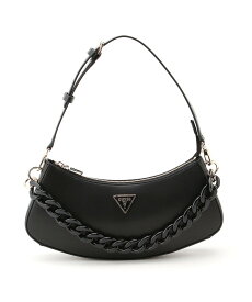 【SALE／50%OFF】GUESS (W)CORINA Top Zip Shoulder Bag ゲス バッグ ショルダーバッグ ブラック ホワイト【送料無料】