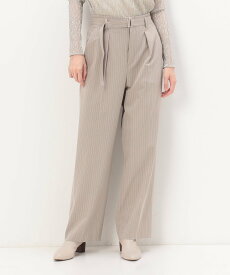 【SALE／50%OFF】K.T KIYOKO TAKASE ストレッチストライプ タックワイドパンツ コムサ パンツ その他のパンツ【送料無料】