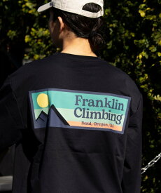 【SALE／10%OFF】GLOSTER 【限定展開】【Franklin Climbing/フランクリンクライミング】バックプリントロンTee フレディ アンド グロスター トップス カットソー・Tシャツ オレンジ ホワイト ブルー ブラック グレー【送料無料】