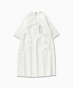 and wander CORDURA cotton rip dress (W) �A���h�����_�[ �g�b�v�X �V���c�E�u���E�X �z���C�g �O���[ �x�[�W�� �u���b�N�y���������z