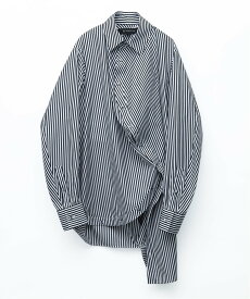 ANREALAGE BALL STRIPE SHIRT アンリアレイジ トップス シャツ・ブラウス ブラック ブルー【送料無料】