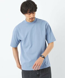 【SALE／40%OFF】UNITED ARROWS green label relaxing GIZA モックネック カットソー ユナイテッドアローズ アウトレット トップス カットソー・Tシャツ ブルー ホワイト グレー