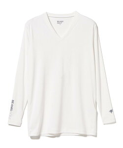 BEAMS GOLF ORANGE LABEL <MEN>BEAMS GOLF ORANGE LABEL / Vネック コンプレッションシャツ(UVカット) ビームス ゴルフ インナー・ルームウェア その他のインナー・ルームウェア ブラック ホワイト【送料