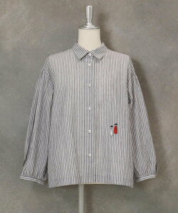 �ySALE�^20%OFF�zSTUDIO PICONE �Ȗ��X�g���C�v�M���U�[�u���E�X �X�^�W�I�s�b�R�[�l �g�b�v�X �V���c�E�u���E�X �u���[ �l�C�r�[�y���������z