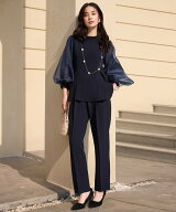 【SALE／46%OFF】DRESS+ リボン取り外し可能なセットアップ パンツドレス ドレスプラス ワンピース・ドレ…