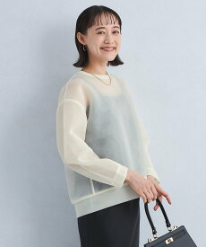 【SALE／80%OFF】UNITED ARROWS green label relaxing シアー ダンボール コクーン プルオーバー ユナイテッドアローズ アウトレット トップス カットソー・Tシャツ ホワイト ブラック ピンク