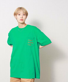 【SALE／30%OFF】BEAMS T Chaos Fishing Club / Logo Pocket S/S ビームスT トップス カットソー・Tシャツ ブルー ホワイト ブラック グリーン【送料無料】