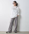 ロゴプリントロングスリーブTシャツ<大きいサイズ有>シックスタイル