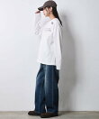 ロゴプリントロングスリーブTシャツ<大きいサイズ有>シックスタイル
