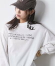 ロゴプリントロングスリーブTシャツ<大きいサイズ有>シックスタイル