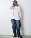 ロゴプリントロングスリーブTシャツ<大きいサイズ有>シックスタイル