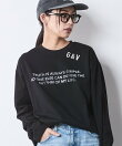 ロゴプリントロングスリーブTシャツ<大きいサイズ有>シックスタイル