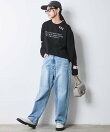 ロゴプリントロングスリーブTシャツ<大きいサイズ有>シックスタイル