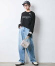 ロゴプリントロングスリーブTシャツ<大きいサイズ有>シックスタイル