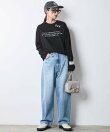 ロゴプリントロングスリーブTシャツ<大きいサイズ有>シックスタイル