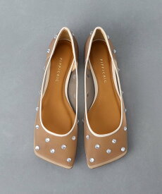 【SALE／40%OFF】UNITED ARROWS ＜PIPPICHIC＞LINDA ビジュー フラットシューズ ユナイテッドアローズ アウトレット シューズ・靴 その他のシューズ・靴 ブラック ベージュ【送料無料】
