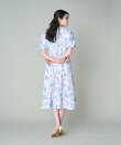 《M Maglie le cassetto》トワルドジュイ風ワンピース|トワル柄で華やぐ夏