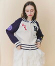【=LOVE 大場花菜さん着用】スタジャンライクニットZIPジャケット