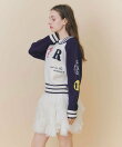 【=LOVE 大場花菜さん着用】スタジャンライクニットZIPジャケット