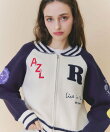 【=LOVE 大場花菜さん着用】スタジャンライクニットZIPジャケット
