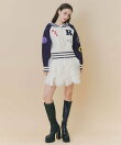 【=LOVE 大場花菜さん着用】スタジャンライクニットZIPジャケット